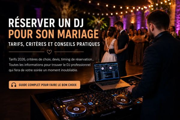 Réserver un DJ pour son mariage : tarifs, critères et conseils pratiques